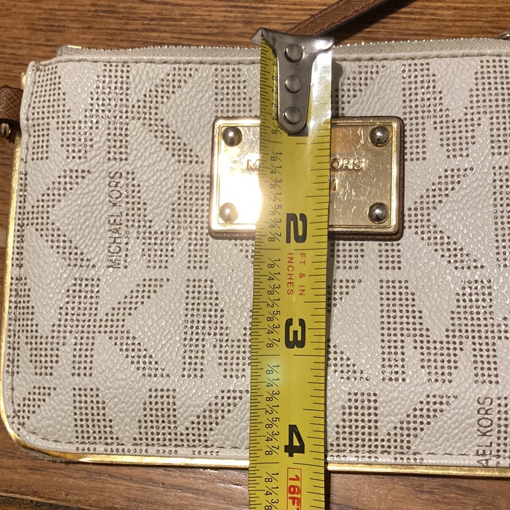 Michael Kors Jet Set MK Logo Chain Strap Tote Handbag with Wristlet - Picture 16 of 16